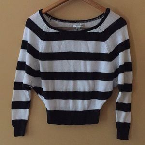 AE Striped Cropped Sweater